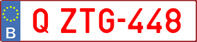Trailer License Plate